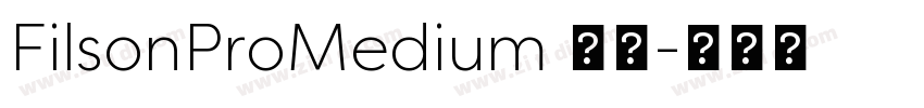 FilsonProMedium 普通字体转换